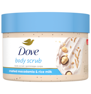 Dove Crushed Macadamia & Rice Milk Moderate Exfoliating Body Scrub